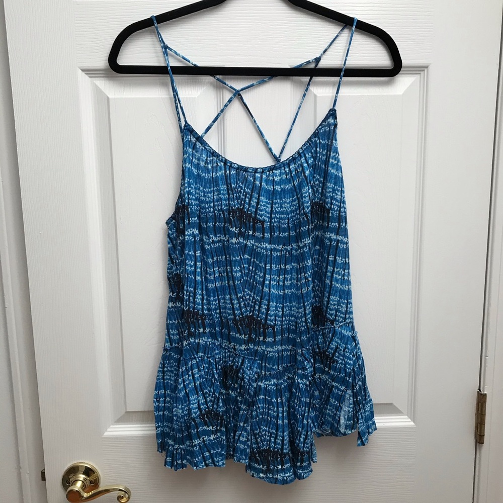 Free People Blue Tank